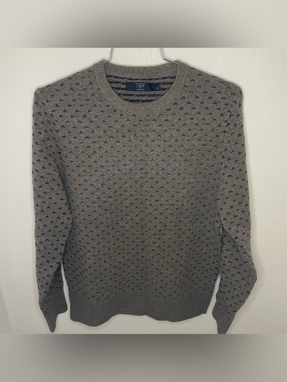 Men’s J.Crew 100% Wool Crew Neck Sweater